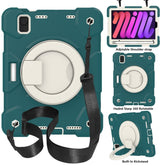 Funda protectora de cuerpo completo de silicona + PC para tableta con soporte y correa, para iPad mini 2021, para iPad mini 4 2015/mini 2019